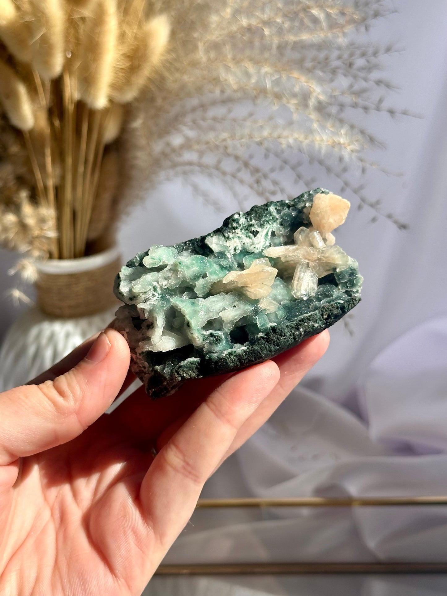 Apophyllite And Stilbite Cluster