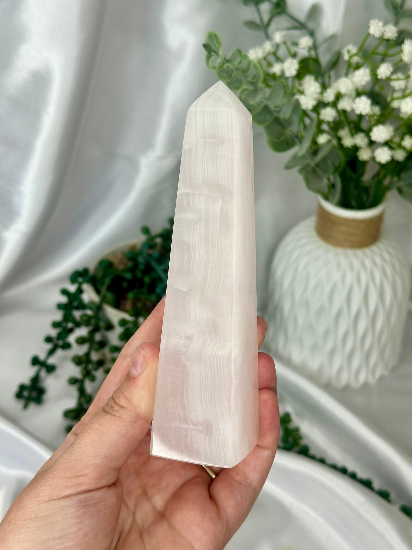 Pink Calcite Tower