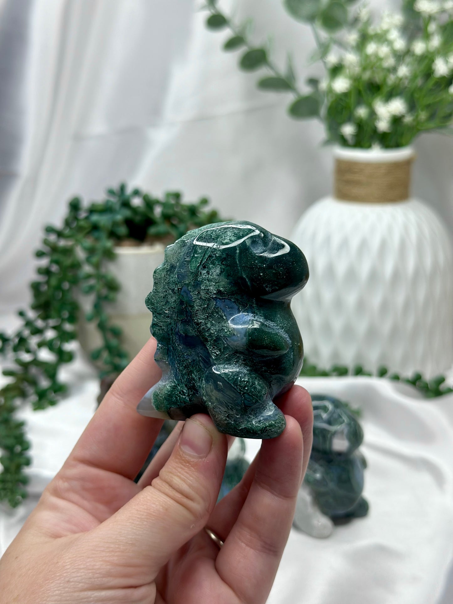 Moss Agate Dinosaurs