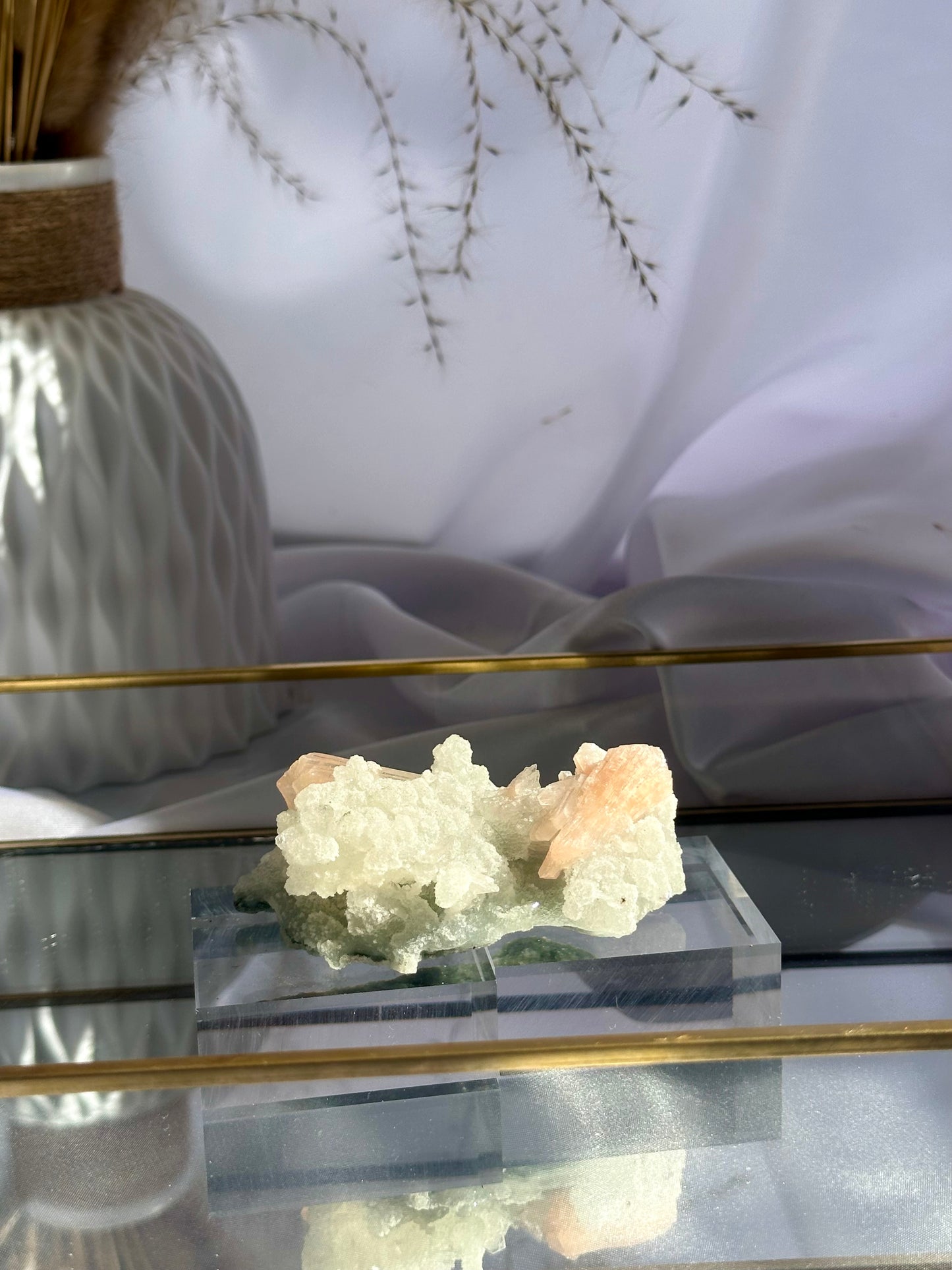 Apophyllite & Stilbite Cluster