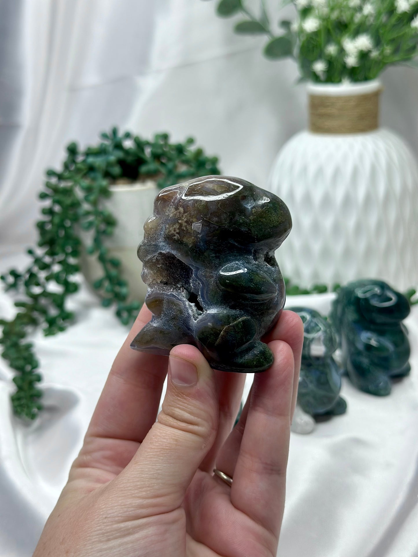 Moss Agate Dinosaurs