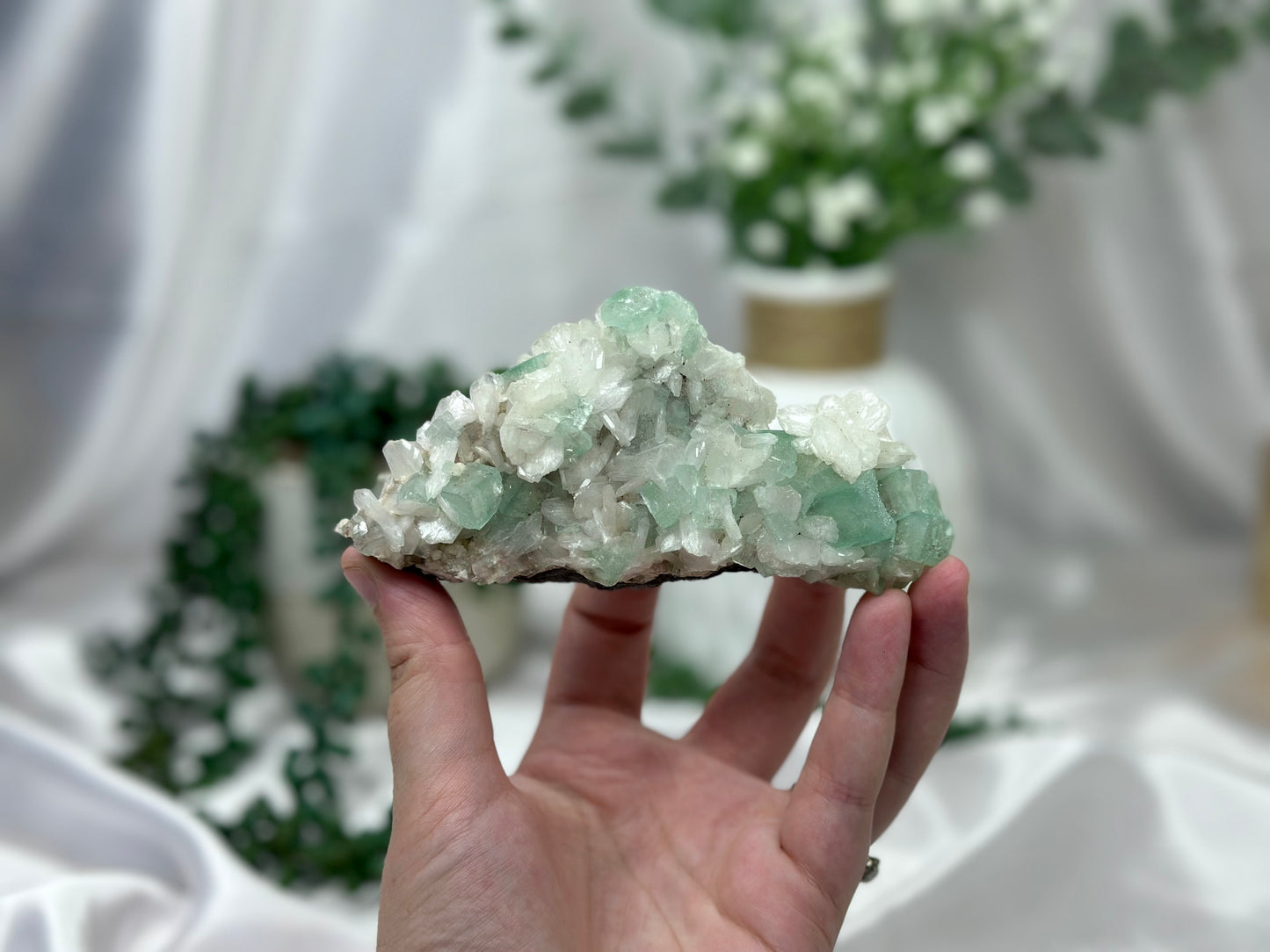 Green Apophyllite Cluster
