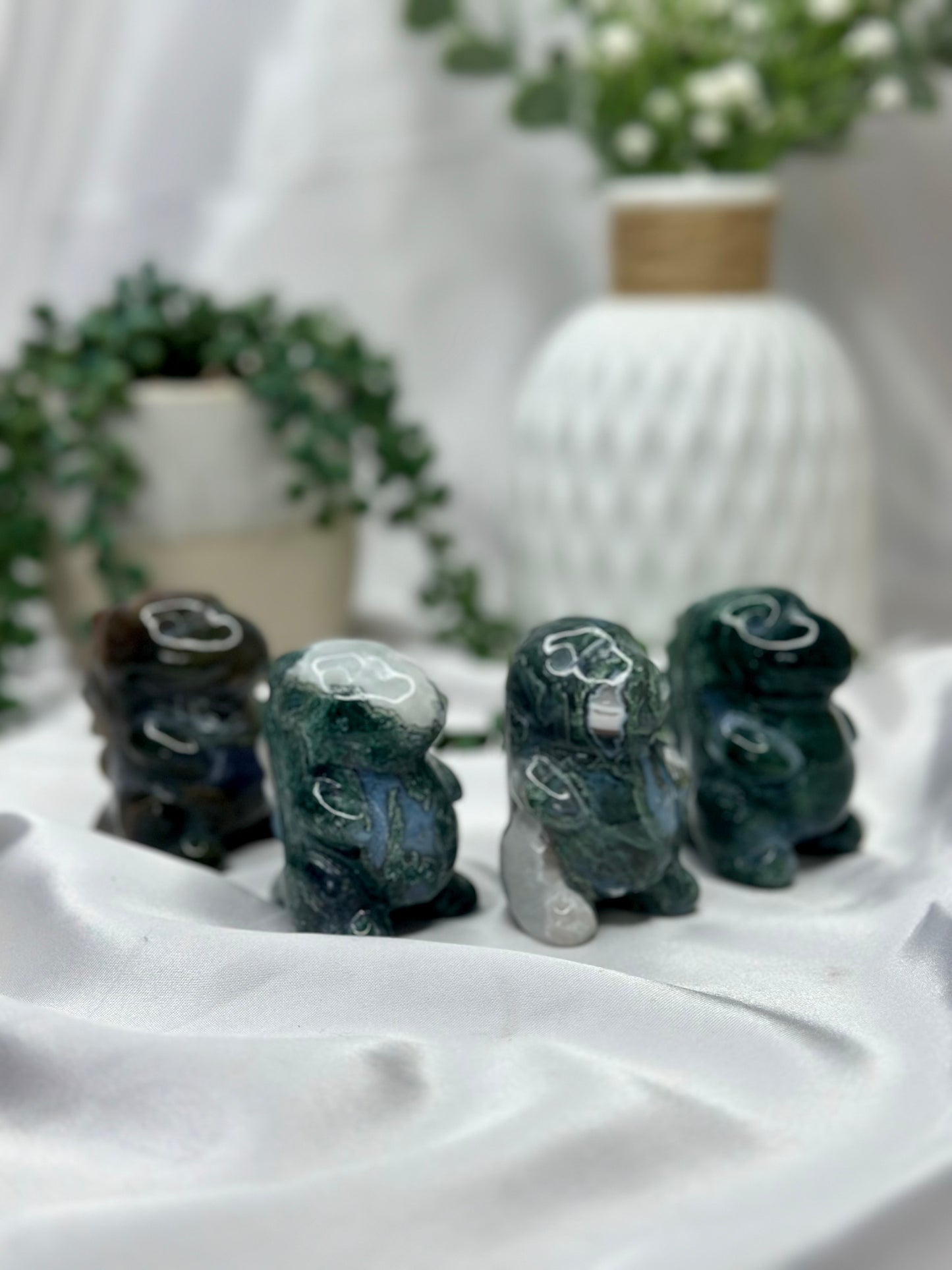 Moss Agate Dinosaurs