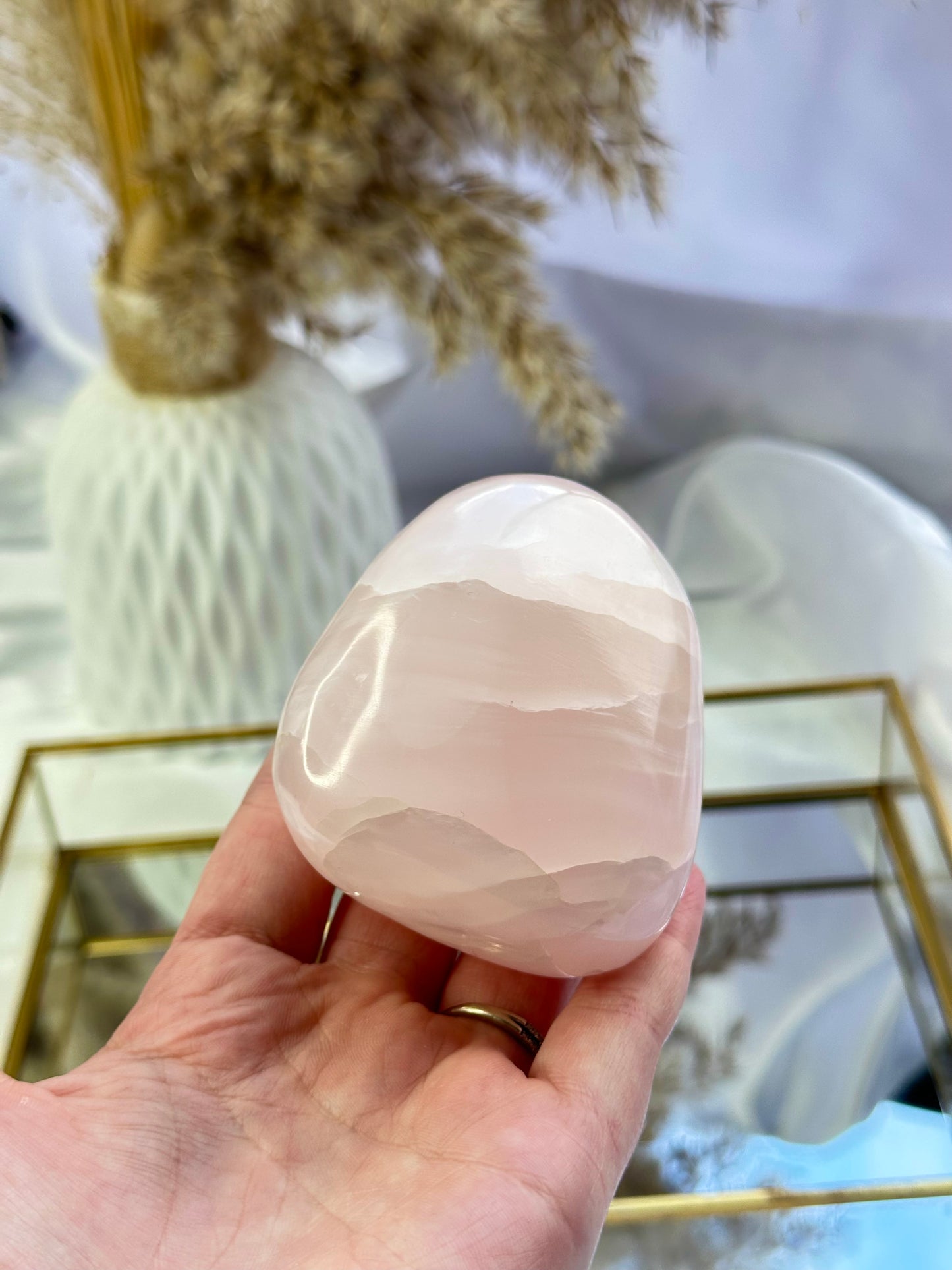 Pink Calcite Jumbo Tumble