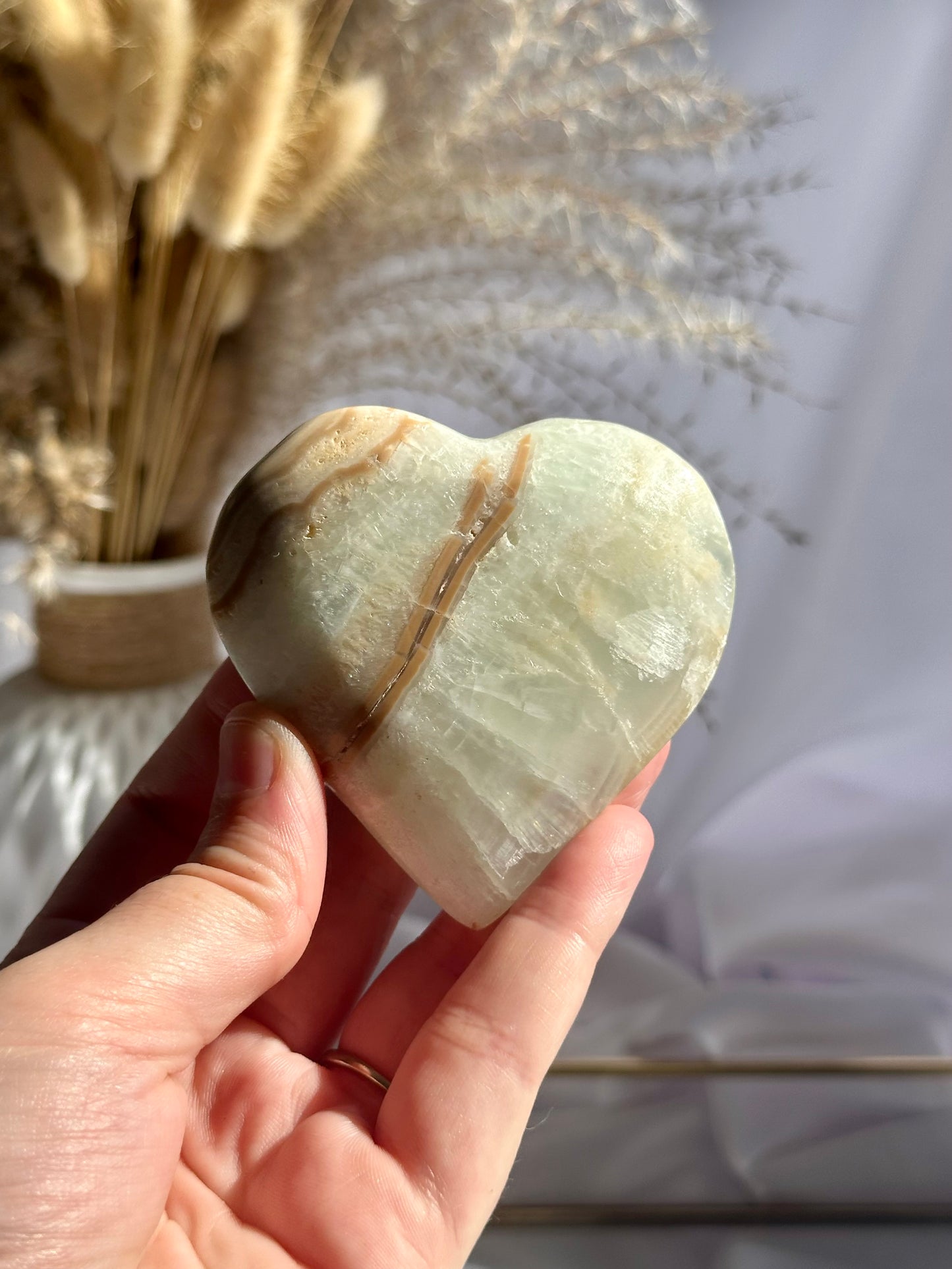 Caribbean Calcite Heart