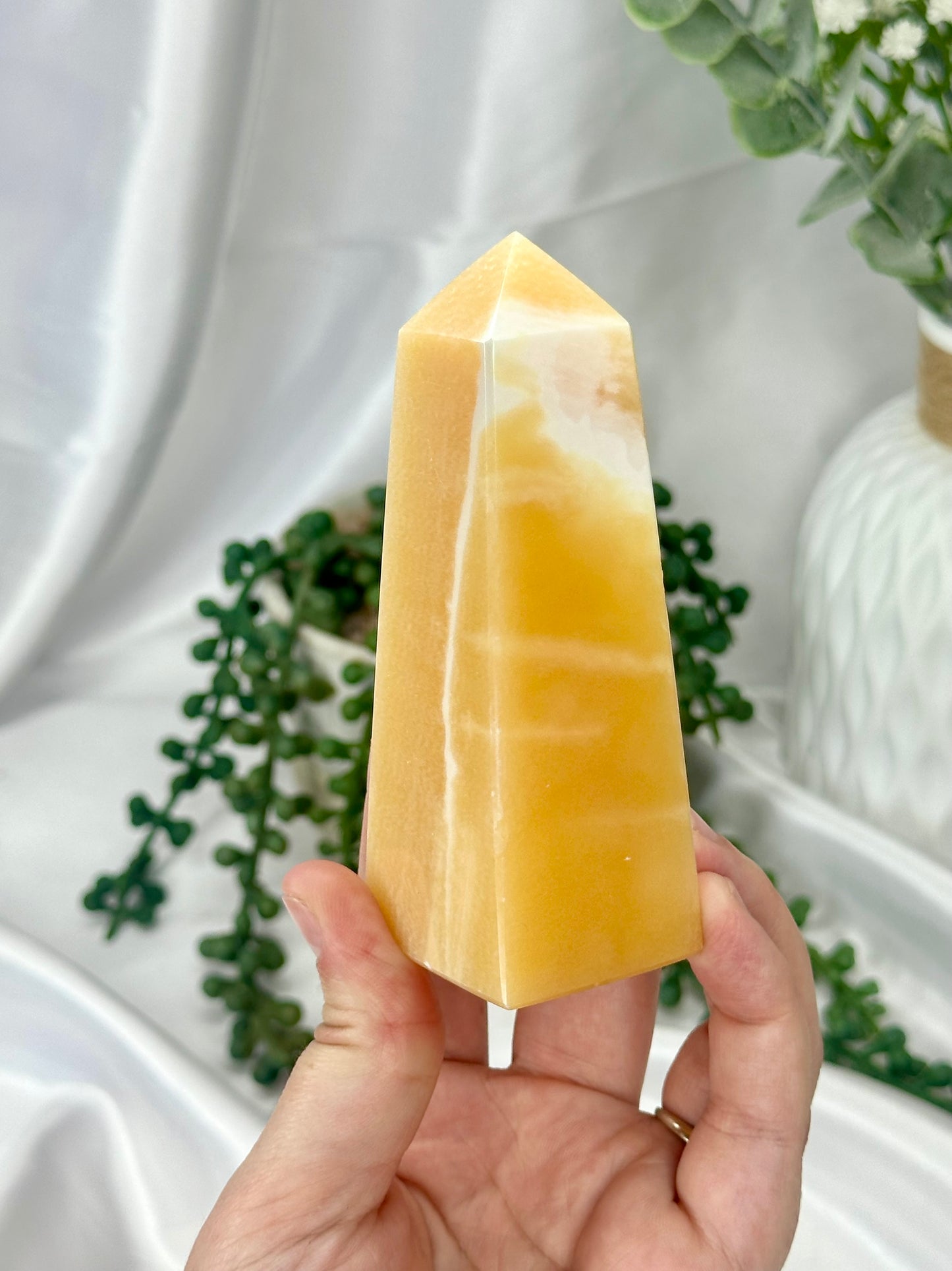 Orange Calcite Tower