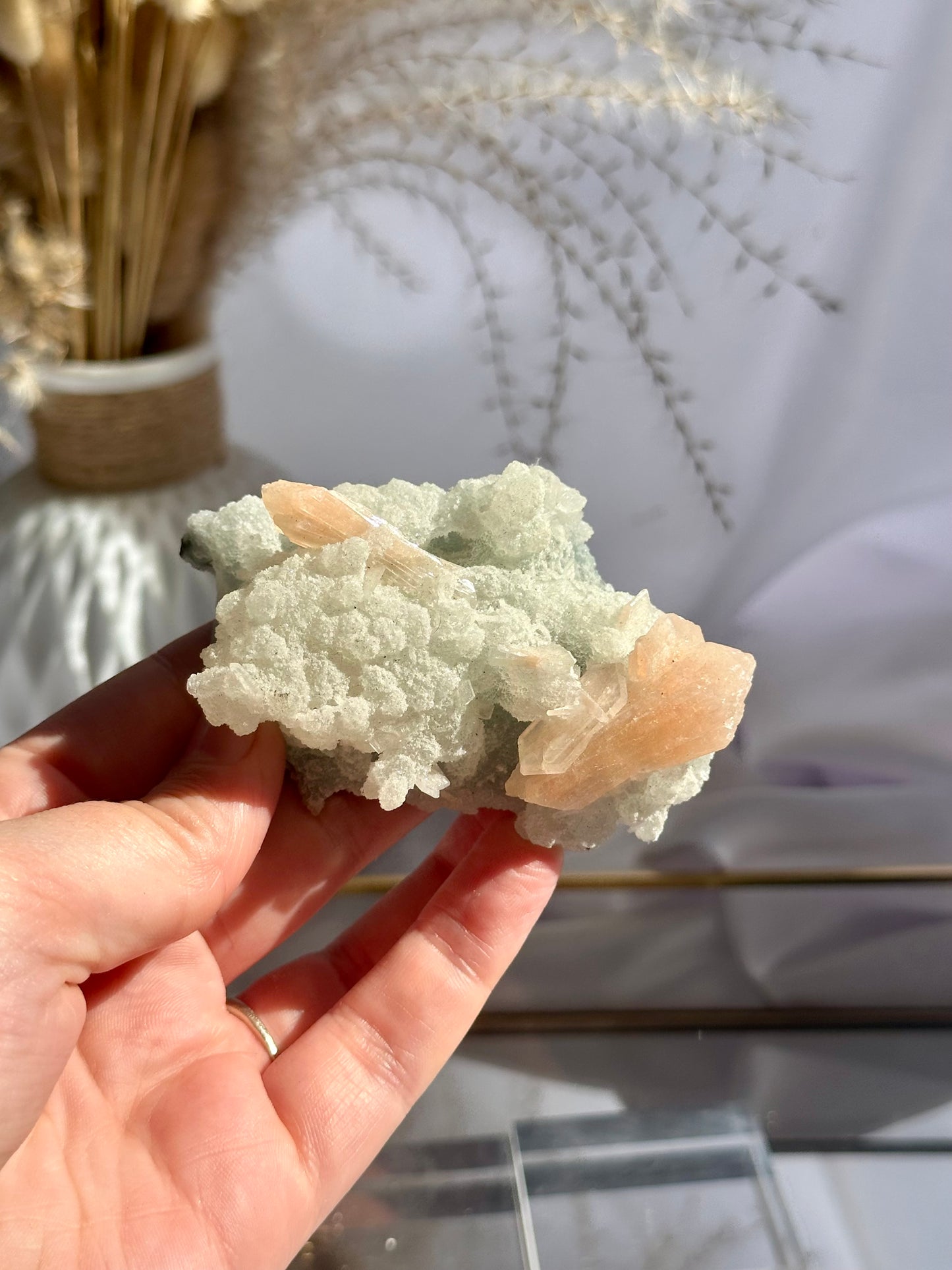 Apophyllite & Stilbite Cluster