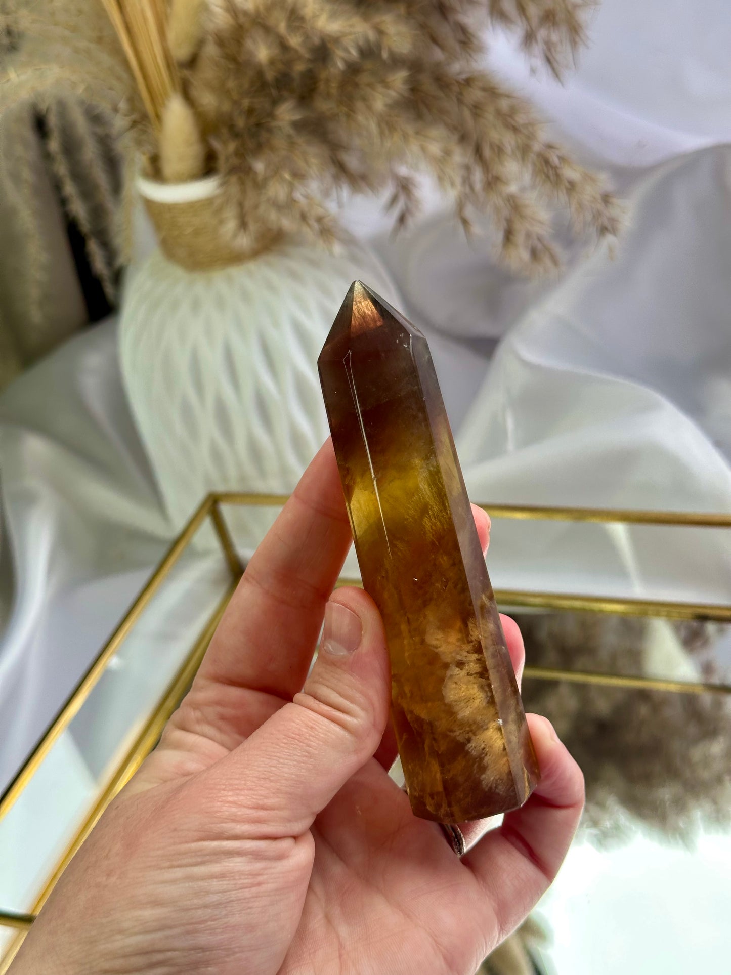 Yellow Fluorite Point