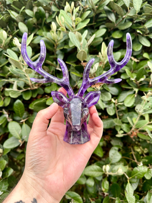 Amethyst Resin Deer