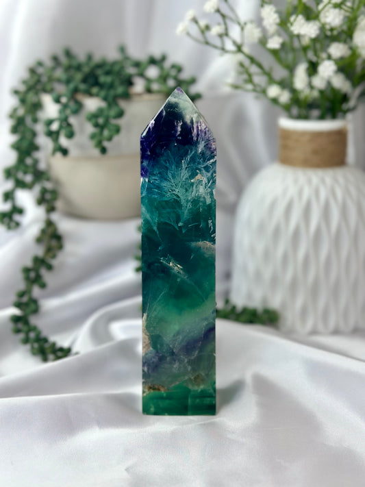 Feather Fluorite Tower