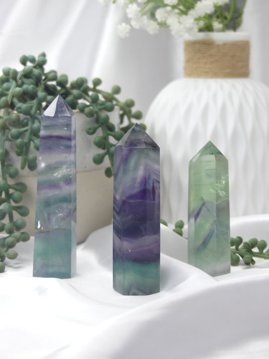 Rainbow Fluorite Point