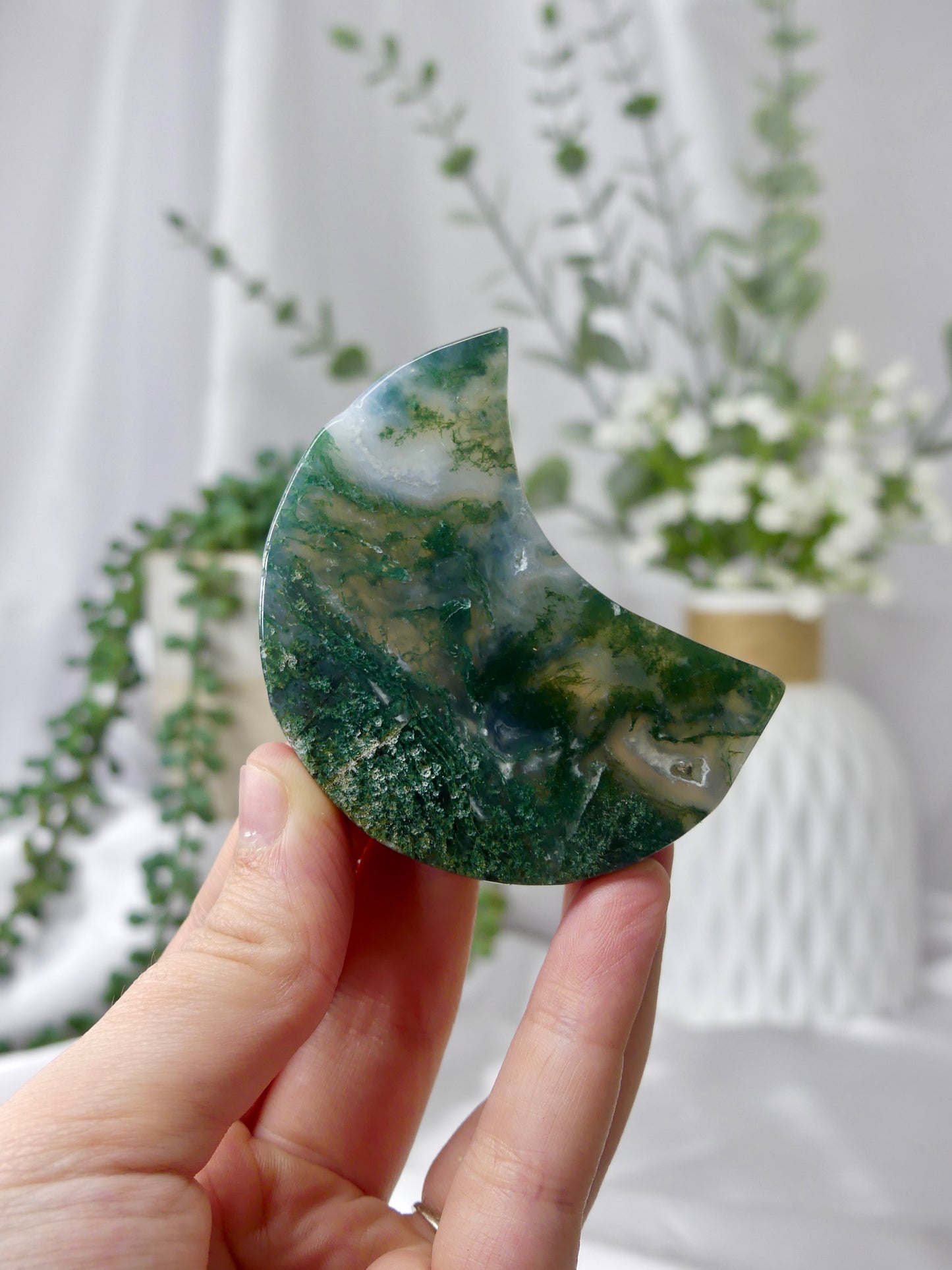 Moss Agate Moon