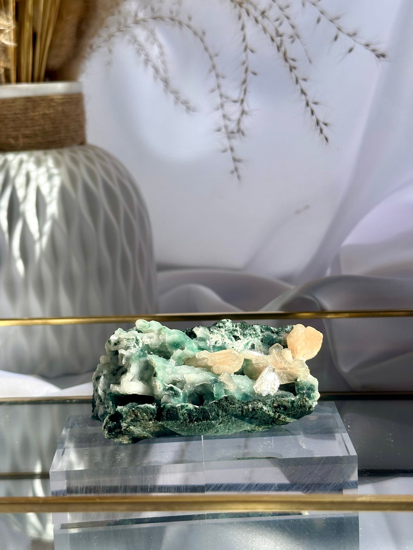 Apophyllite And Stilbite Cluster