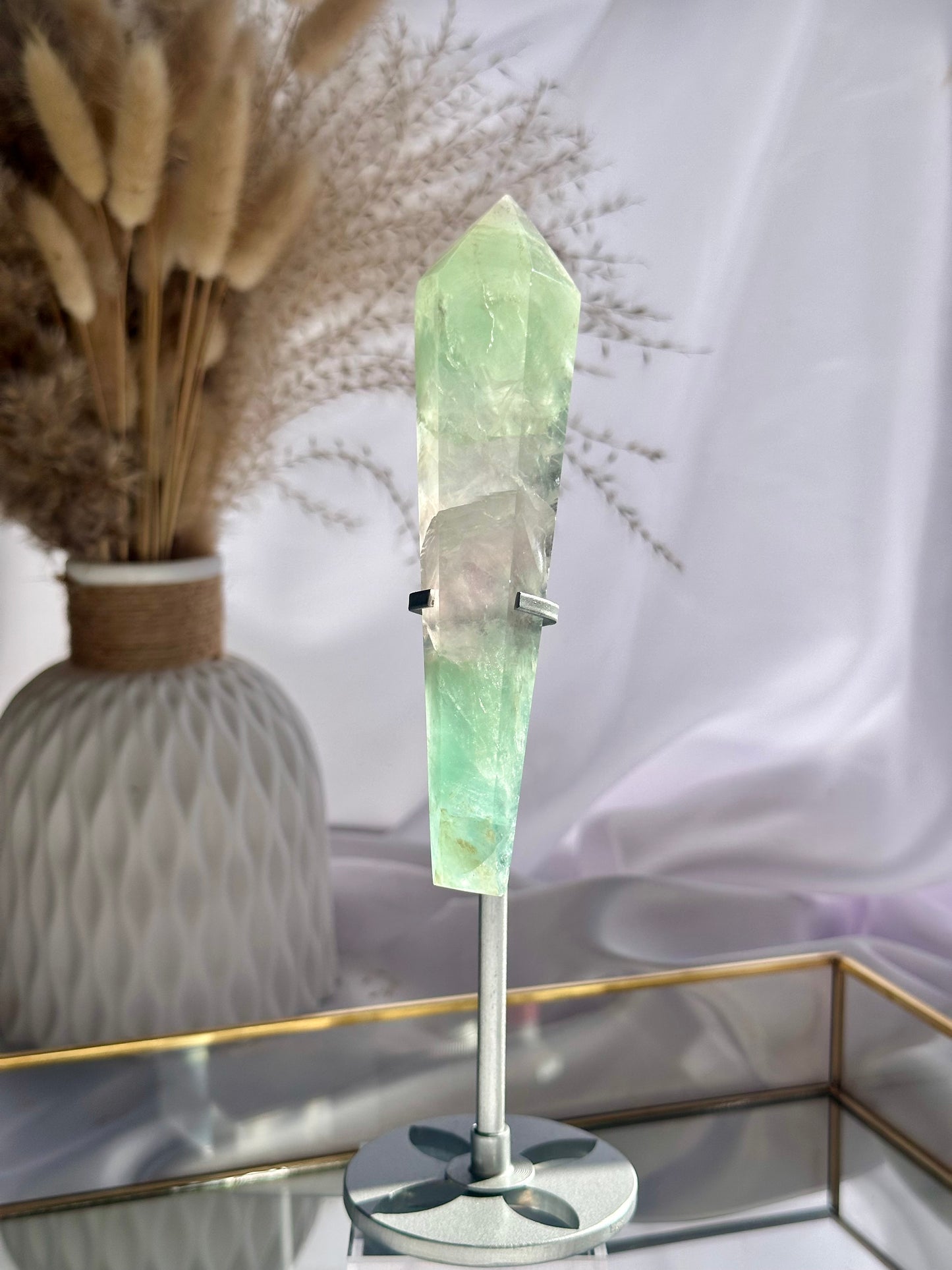 Fluorite Wand On Stand