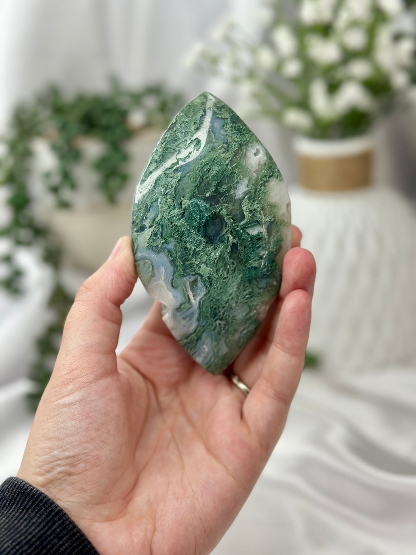 Moss Agate Leaf