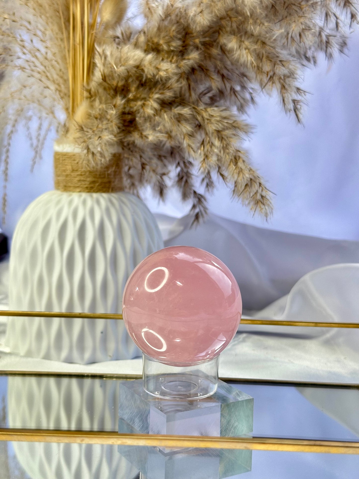 Star Rose Quartz Sphere