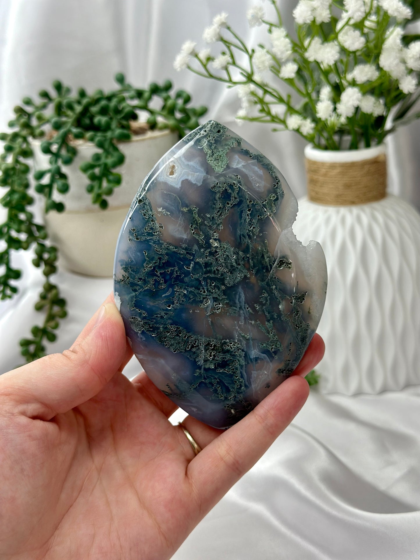 Moss Agate Leaf