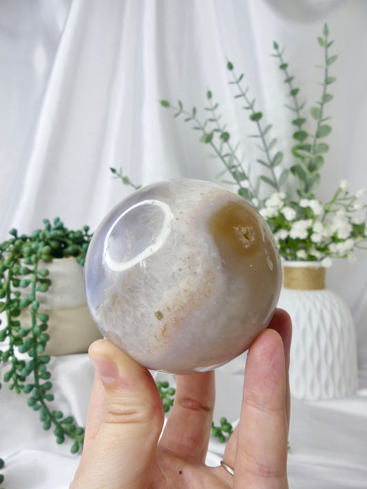 Flower Agate Sphere