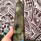 Not so flashy labradorite point