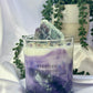 Rainbow Fluorite Crystal Candle