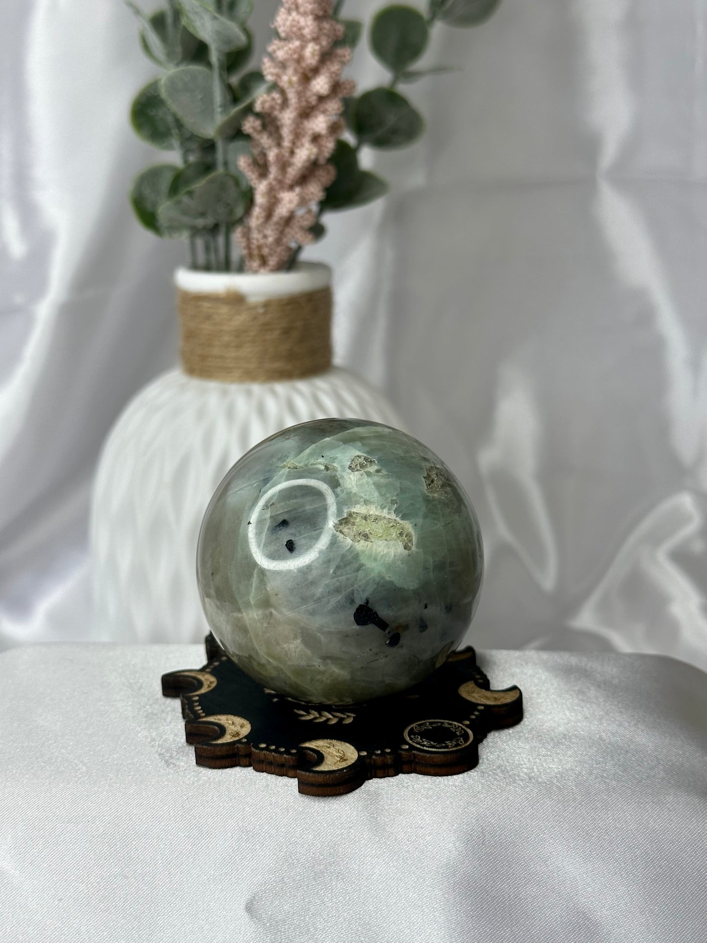 Green Moonstone Sphere