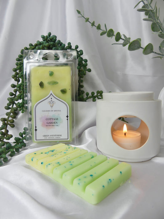 Cottage Garden Wax Melt (Green Aventurine)