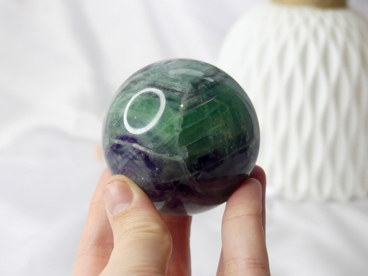 Rainbow Fluorite Sphere