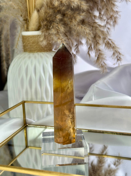 Yellow Fluorite Point