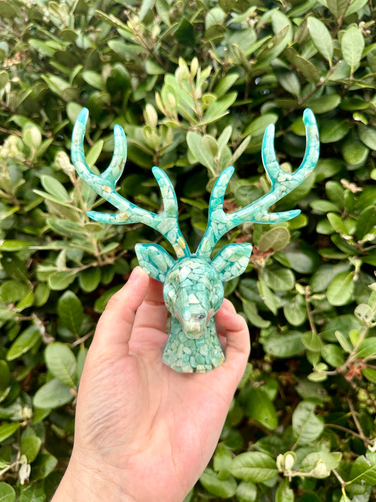 Amazonite Resin Deer