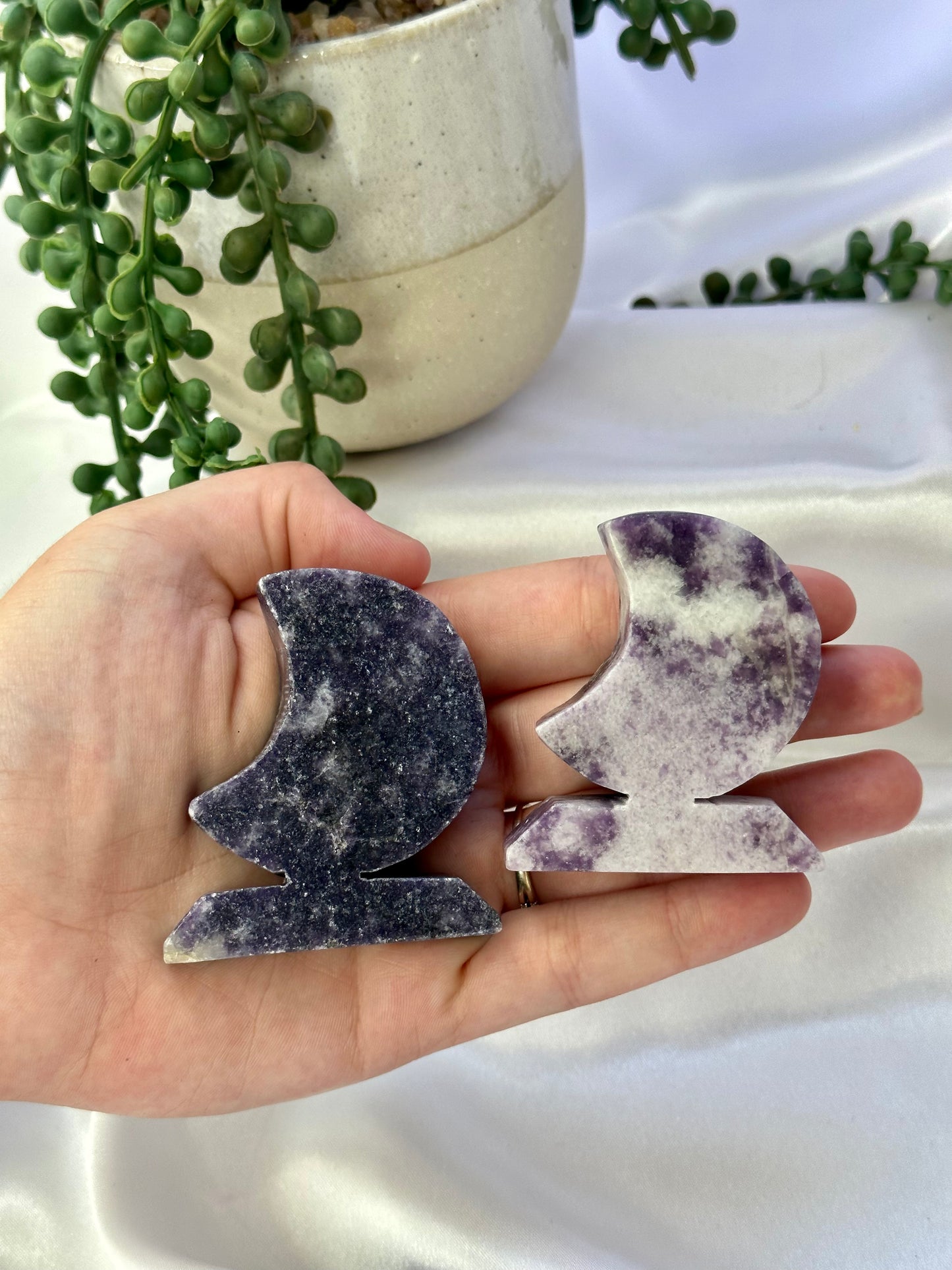 Lepidolite Moons