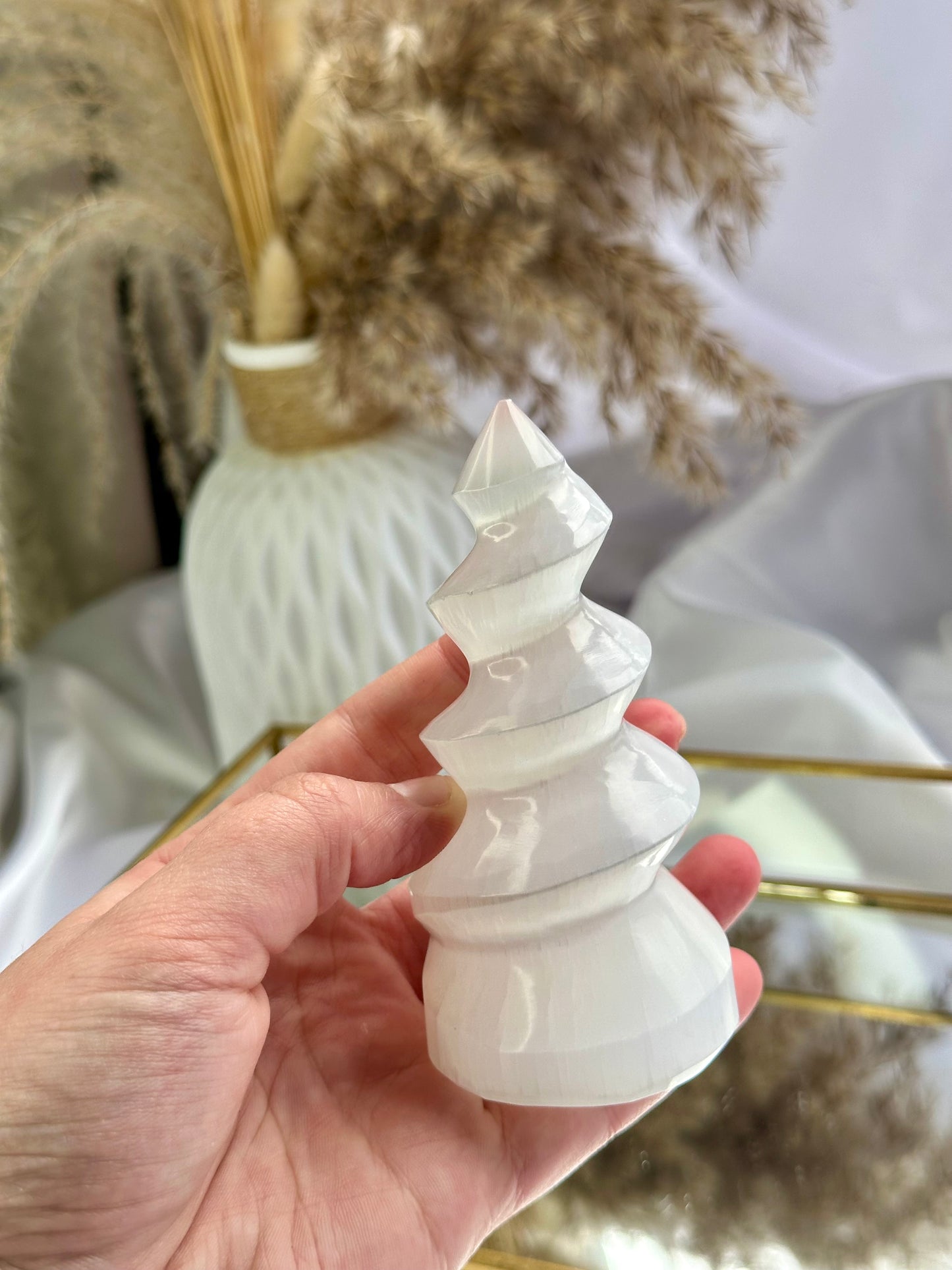 Selenite “Unicorn” Horn