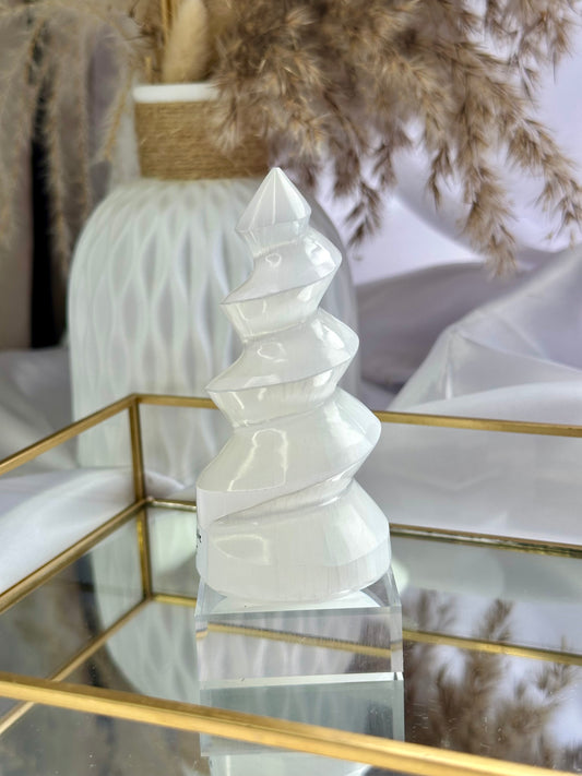 Selenite “Unicorn” Horn