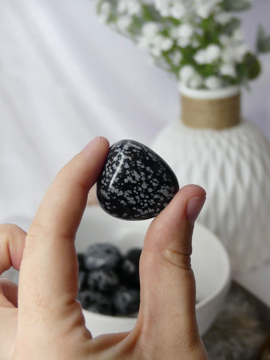 Snowflake Obsidian Tumble Large