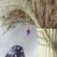 Amethyst - Gold Mini Point Necklace #1