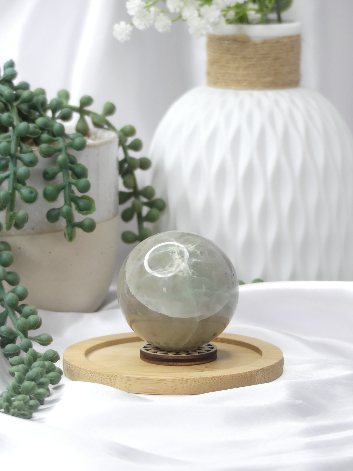 Green Moonstone Sphere