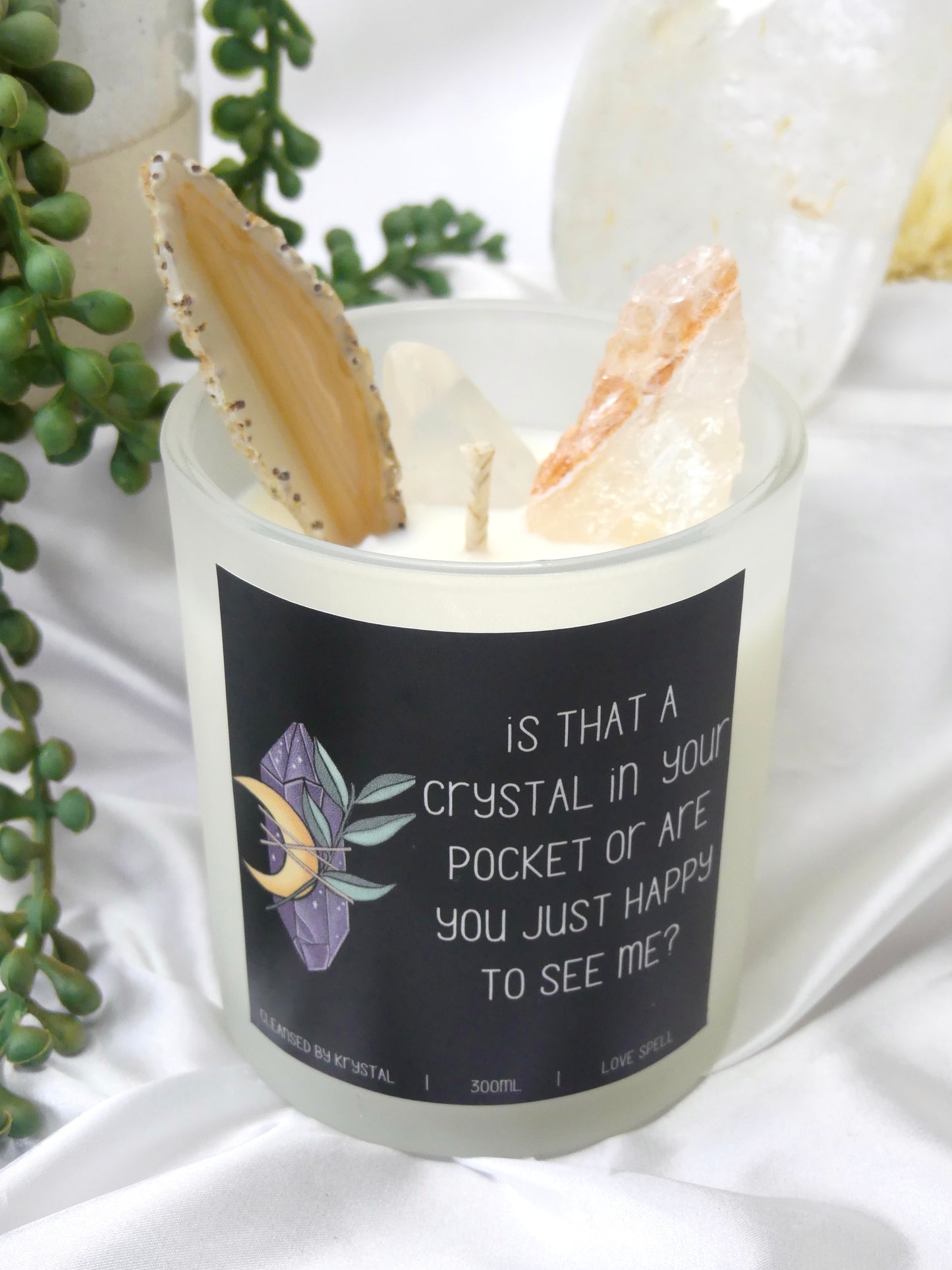 Is That A Crystal In Your Pocket Crystal Candle