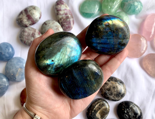 Labradorite Palm Stones