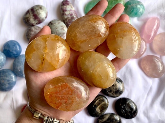 Golden Healer Palm Stones