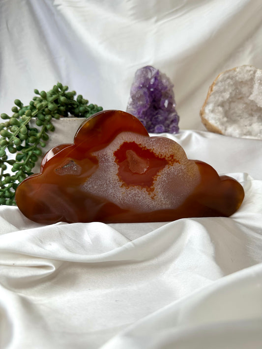 Carnelian Druzy Cloud