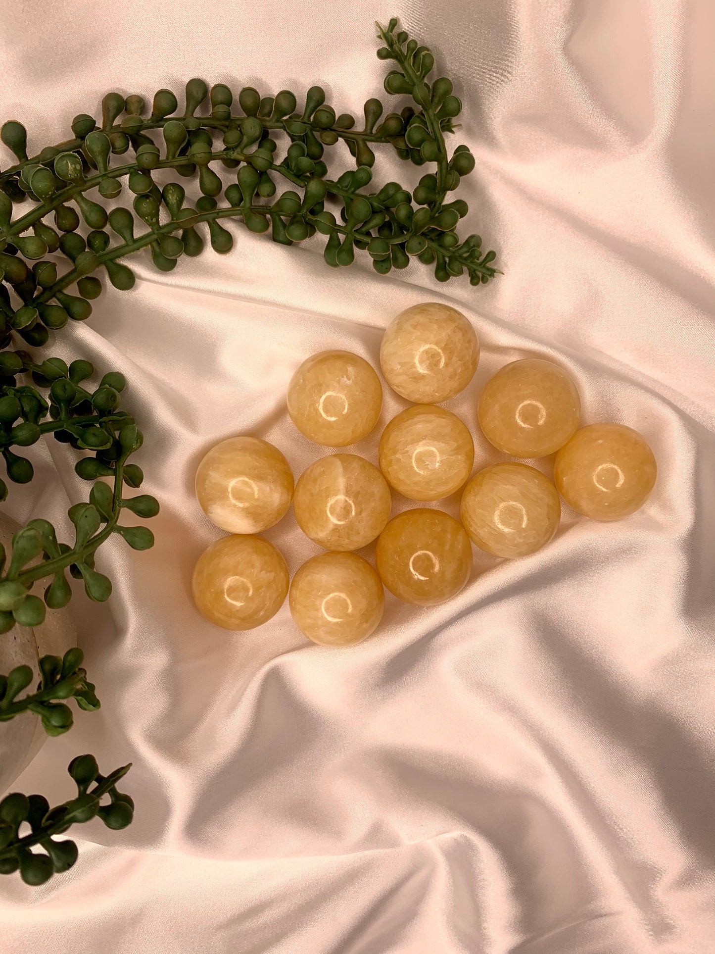 Yellow Calcite Spheres (Small)