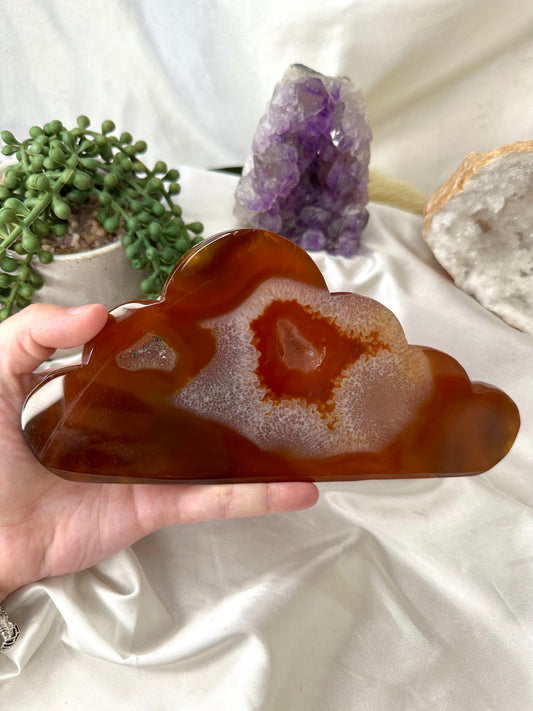 Carnelian Druzy Cloud